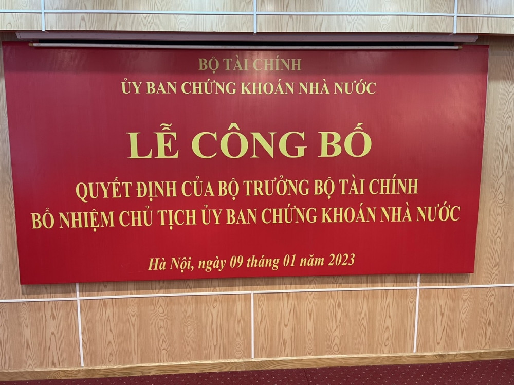 Ủy ban Chứng khoán Nhà nước có tân Chủ tịch sau gần 8 tháng