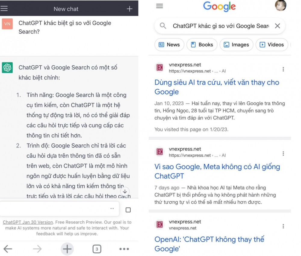 Google và ChatGPT: Đâu là công cụ tìm kiếm tốt nhất hiện nay?