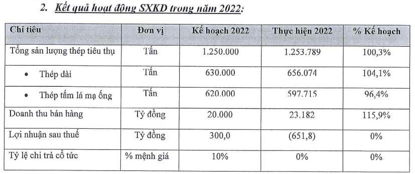 Theo chân Hòa Phát, thêm ông lớn ngành thép dự không chia cổ tức 2022, lãnh đạo không nhận thù lao năm 2023