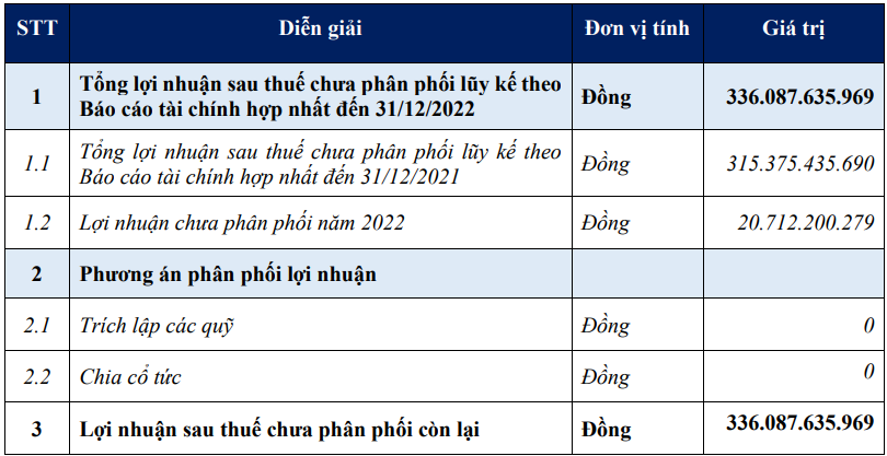 Coteccons (CTD) lên kế hoạch lãi ròng 2023 tăng 1.010%, sẽ không chia cổ tức 2022