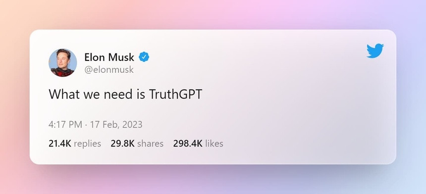 Elon Musk tham vọng thâu tóm ngành AI với chatbot mới có tên TruthGPT