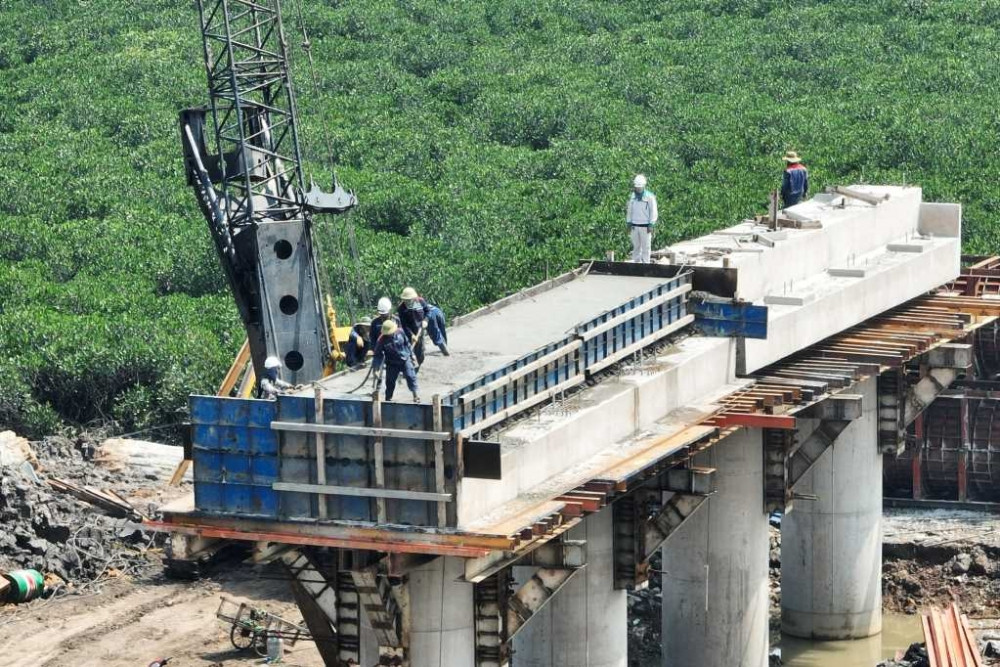 Quảng Ninh: Dự án cầu trị giá 1.700 tỷ đồng qua sông Diễn Vọng sẽ xong vào tháng 9