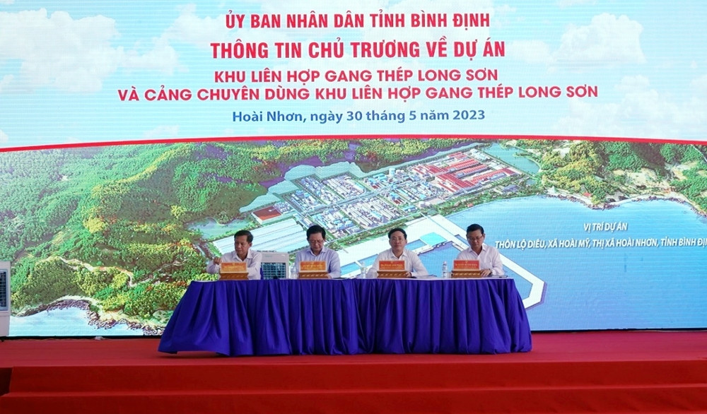 Bình Định công bố thông tin về Khu liên hợp gang thép Long Sơn gần 500ha