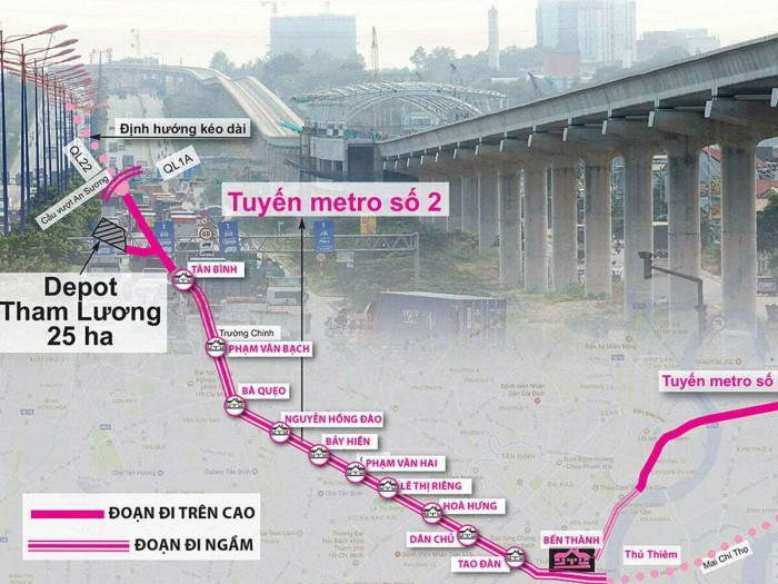 Cập nhật tiến độ dự án Metro Bến Thành - Tham Lương 47.800 tỷ