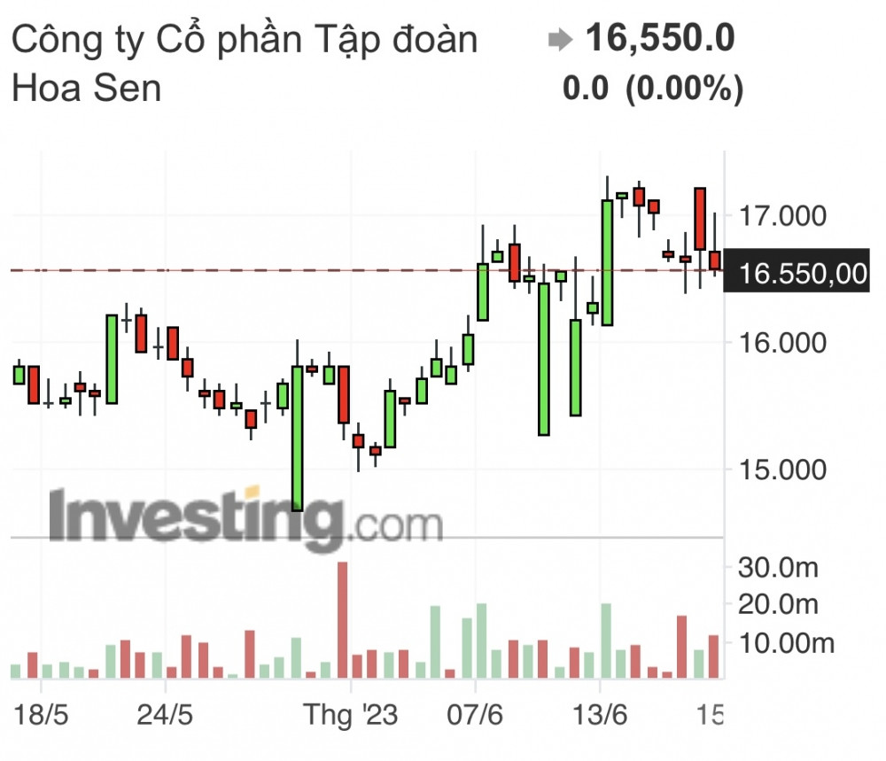 Hoa Sen: Dragon Capital tích cực gom cổ phiếu, HSG quay đầu giảm 3 phiên liên tiếp