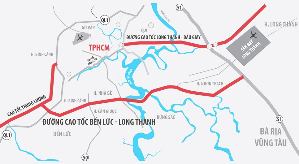 TP.HCM sẽ được nối với cao tốc Bến Lức - Long Thành