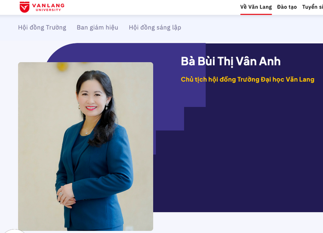 Vợ đại gia Nguyễn Cao Trí sẽ là tân chủ tịch Hội đồng Đại học Văn Lang