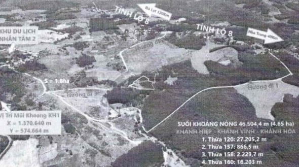 Sơ đồ vị trí khu đất làm dự án BĐS đầu tiên của ST8 tại Khánh Hòa.