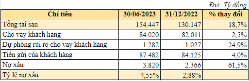 Tăng trích lập dự phòng rủi ro, một ngân hàng báo lãi giảm 94% trong quý 2