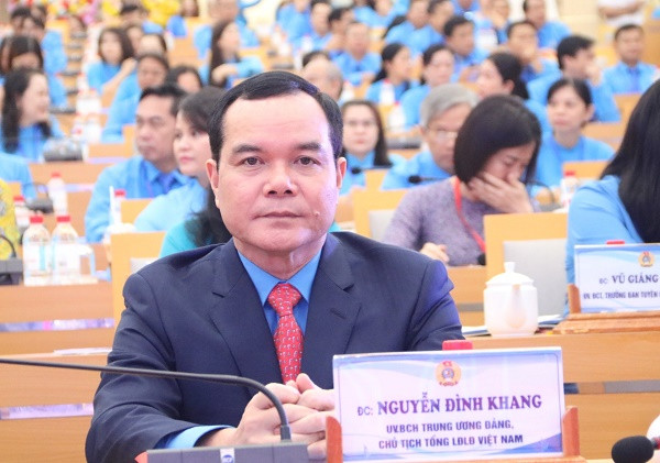 ông Nguyễn Đình Khang, Chủ tịch Tổng Liên đoàn Lao động Việt Nam.
