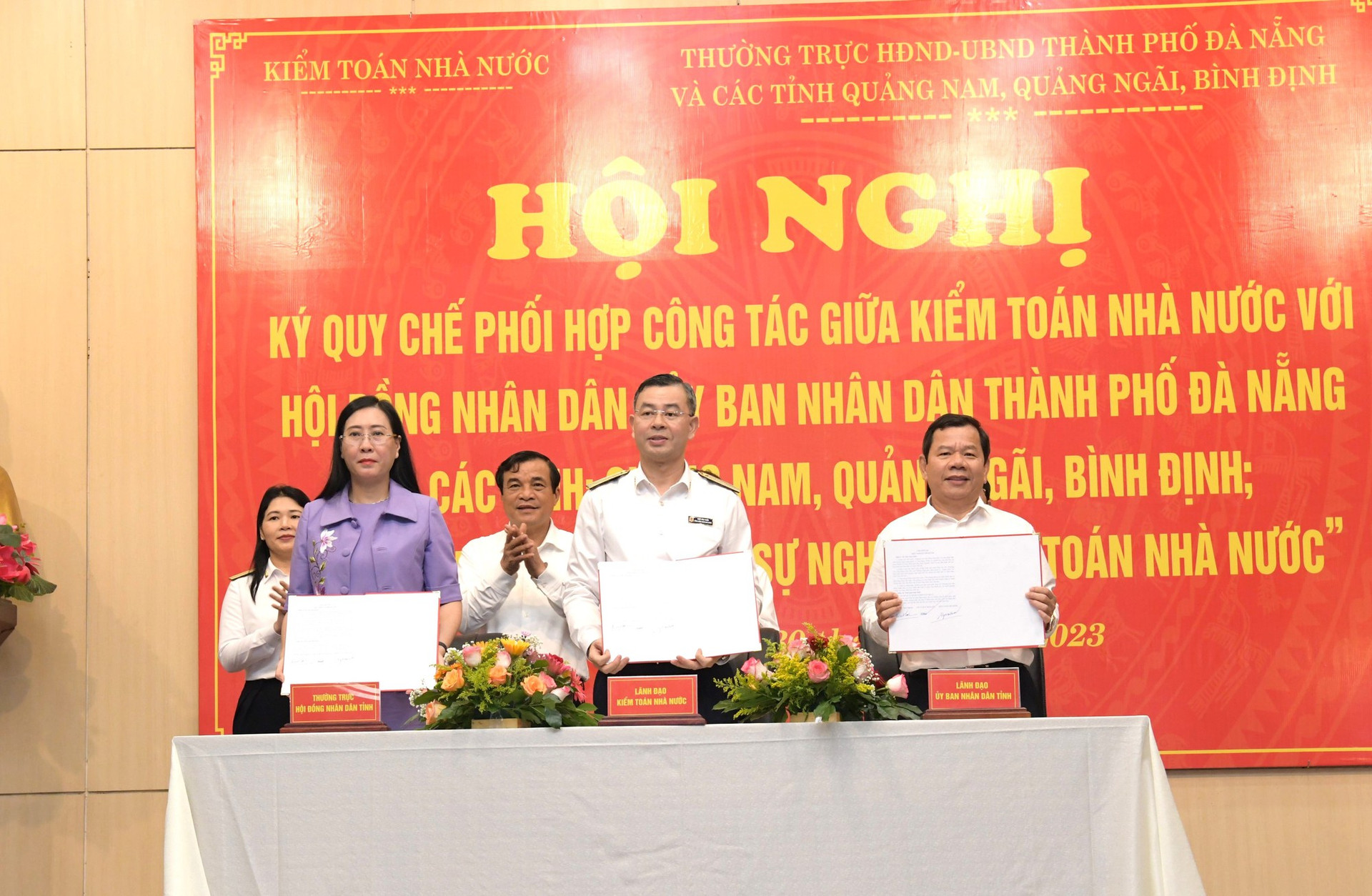 KTNN ký kết phối hợp với Quảng Nam, Quảng Ngãi, Bình Định và Đà Nẵng - Ảnh 1.