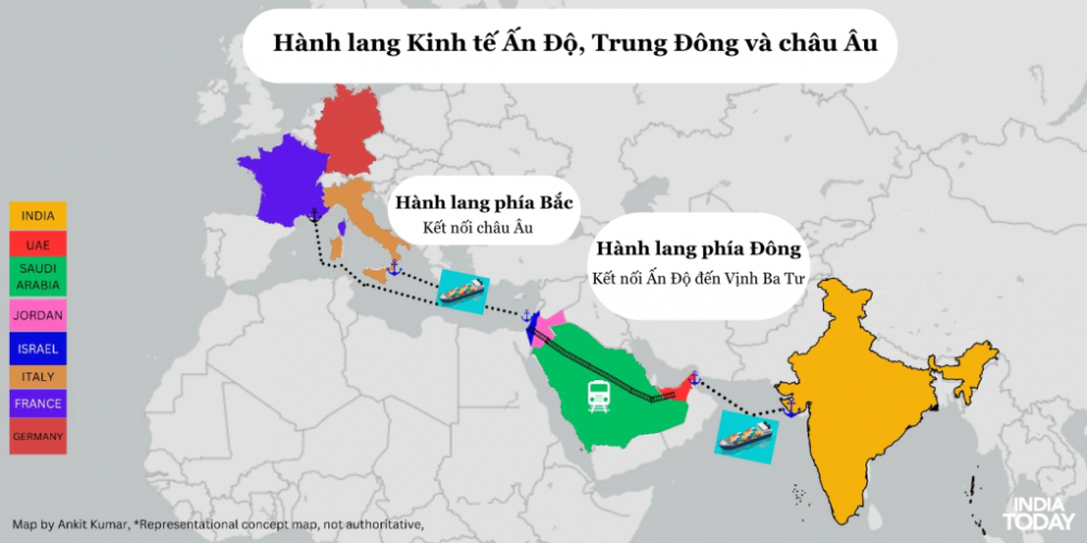 Tổng thống Mỹ Joe Biden công bố hành lang đường sắt kết nối Ấn Độ, Trung Đông và châu Âu