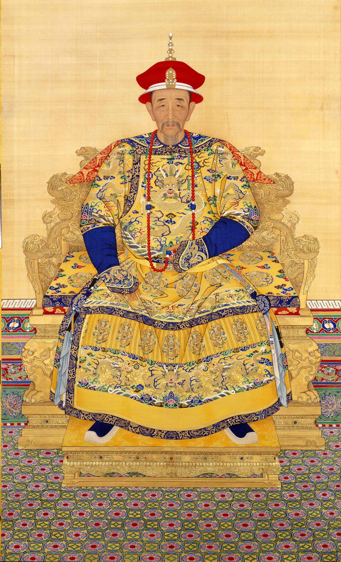 Bức vẽ chân dung hoàng đế Khang Hy. Ảnh: Wikipedia