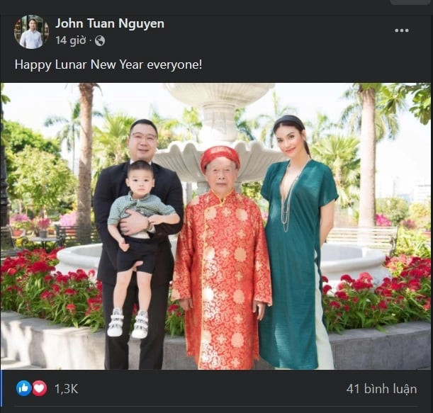 Con trai của Lan Khuê có cuộc sống sung túc, sinh ra từ vạch đích vì xuất thân từ một gia tộc nổi tiếng giàu có ở Việt Nam. Ảnh: FB Nhân vật