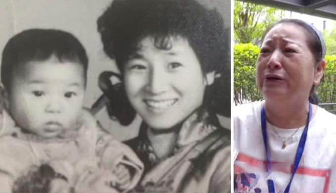 Bà Vương Vân Quyên và con gái năm 1983, cùng thời điểm hiện tại. Ảnh: Sohu