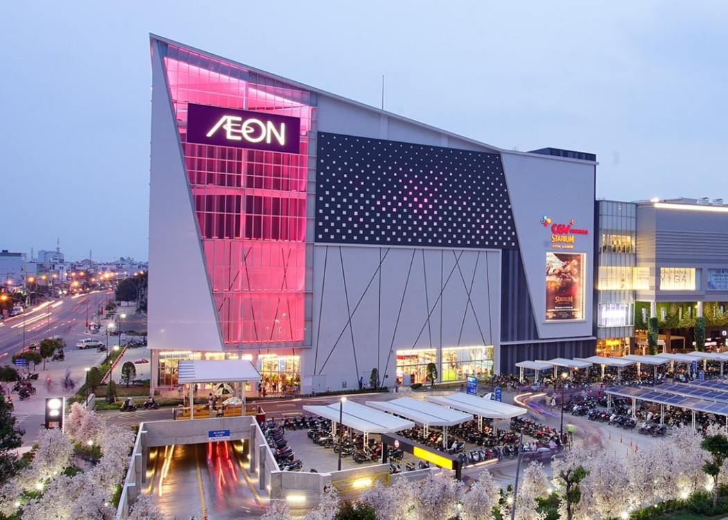 Quảng cáo thang máy tại Trung tâm thương mại Aeon Mall - WeWin Media