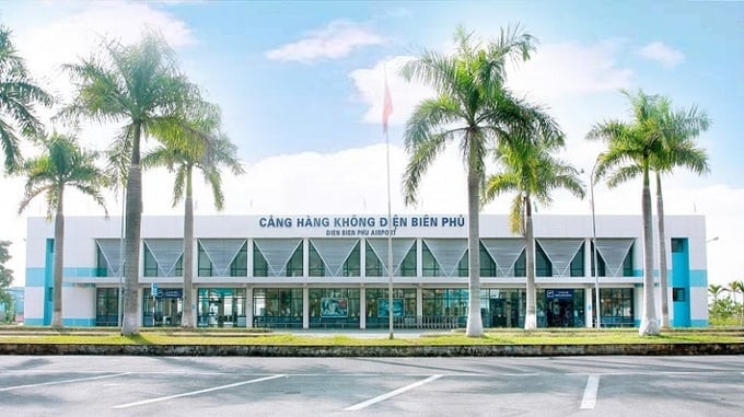 Sân bay Điên Biên trước khi tạm dừng hoạt động để nâng cấp.