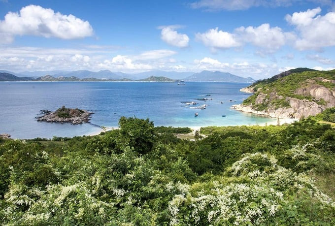 Đảo Bình Ba có diện tích rất nhỏ, nằm trong vịnh Cam Ranh.