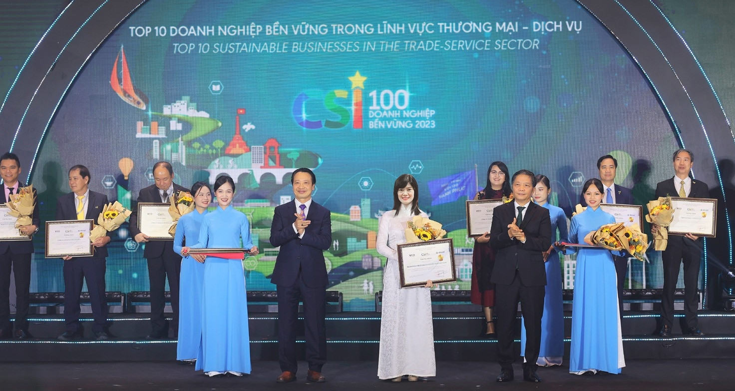 BIDV được vinh danh Top 10 Doanh nghiệp bền vững lĩnh vực thương mại - dịch vụ