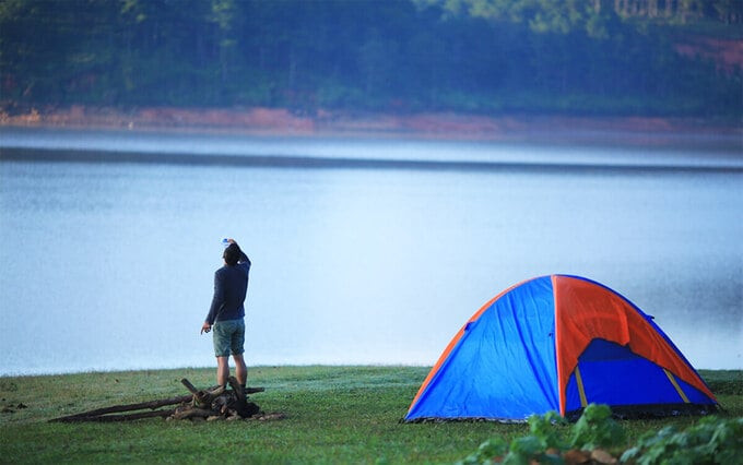 Cắm trại, picnic tại hồ Tuyền Lâm