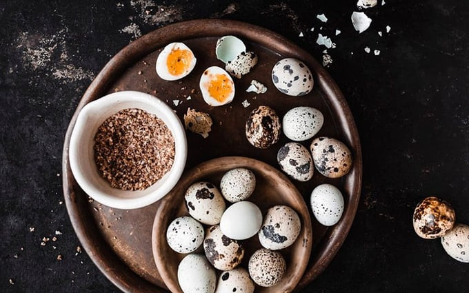 Hàm lượng protein có trong trứng cút cao hơn trứng gà 30%