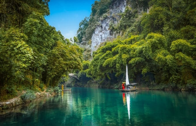 Sông Dương Tử đẹp tựa một bức tranh