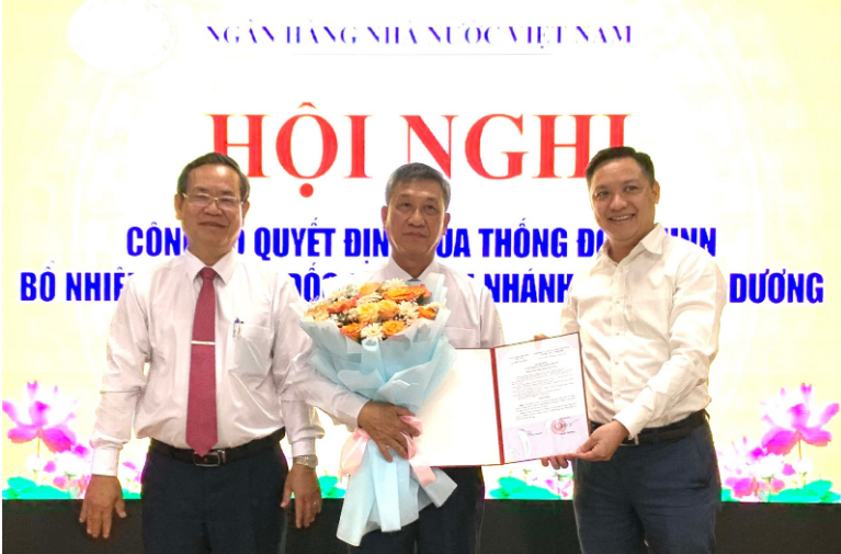Tái bổ nhiệm Giám đốc Ngân hàng Nhà nước Việt Nam, chi nhánh tỉnh Bình Dương