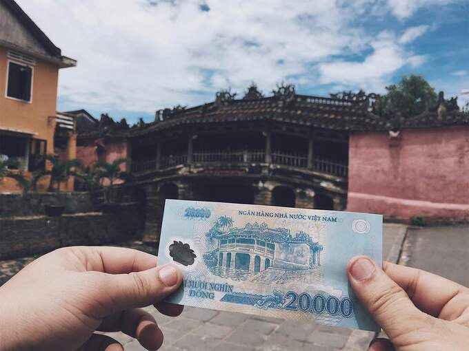 Hình ảnh chùa Cầu Hội An xuất hiện trên mặt sau tờ tiền Việt Nam