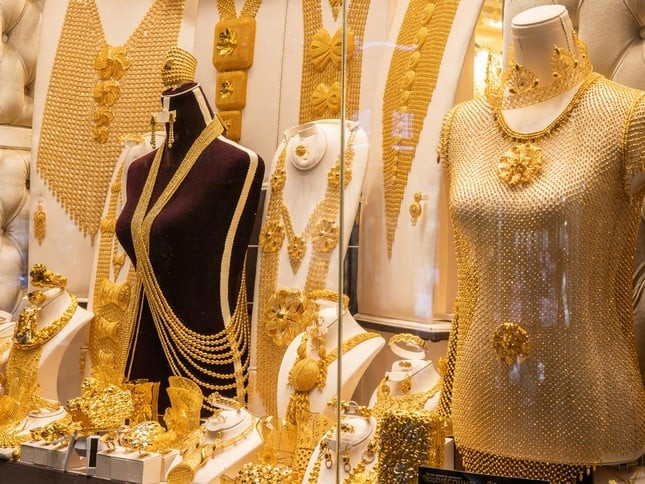 Vàng ở Dubai Gold Souk rất đa dạng với nhiều thể loại và hình thức khác nhau