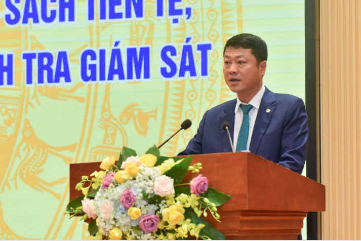 Tổng giám đốc BIDV Lê Ngọc Lâm phát biểu tại Hội nghị