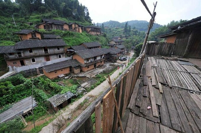 Một góc của ngôi làng Đinh Ốc Lĩnh tại Phúc Kiến - Trung Quốc