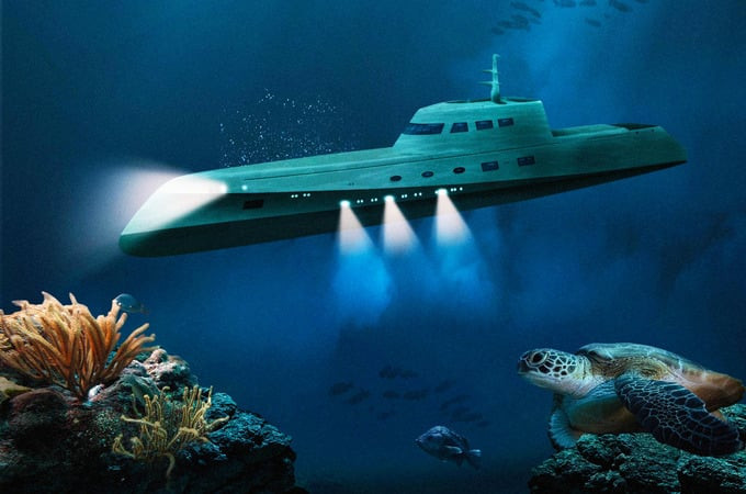 Khách sạn tàu ngầm Lover's Deep Luxury Submarine