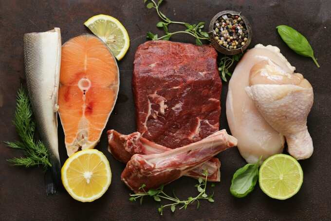 Cá và thịt đều là những thực phẩm có hàm lượng dinh dưỡng cao
