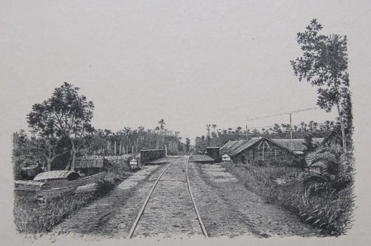 Một đoạn của tuyến đường sắt Sài Gòn - Mỹ Tho