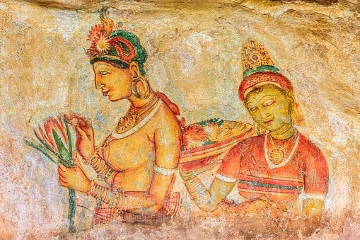 Các bức tranh bích họa tại Sigiriya