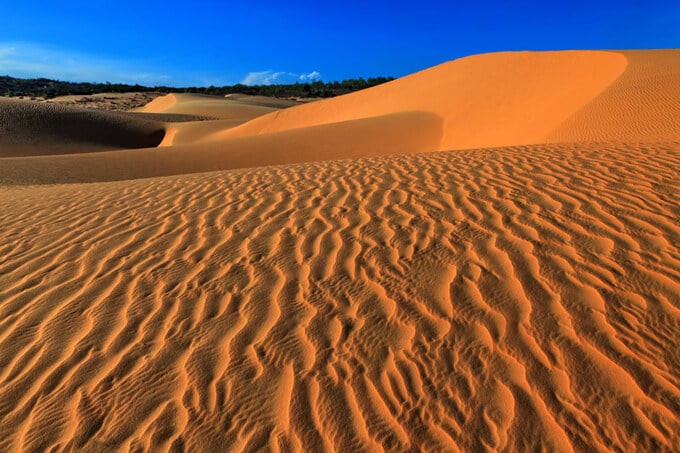 Màu sắc của cát cũng là điểm lôi cuốn khách du lịch khi đến với đồi cát bay