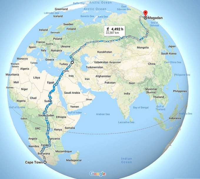 Tuyến đường bộ 23.000km dài nhất thế giới, có gì nguy hiểm mà chưa có ai dám chinh phục
