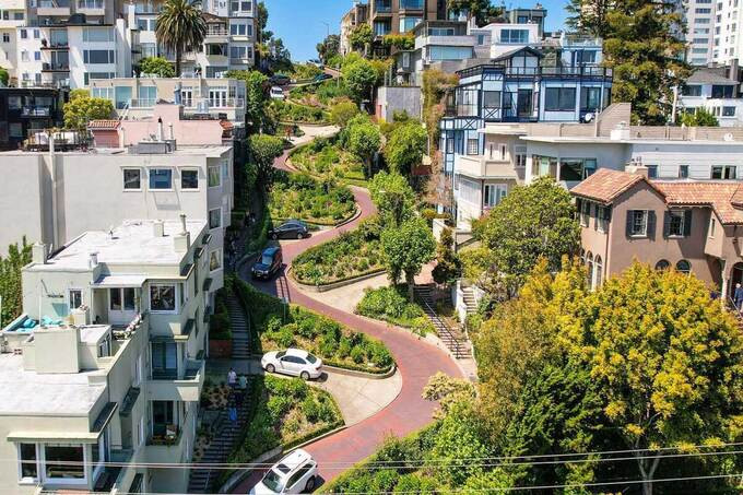 Phố Lombard ở San Francisco, California, Mỹ