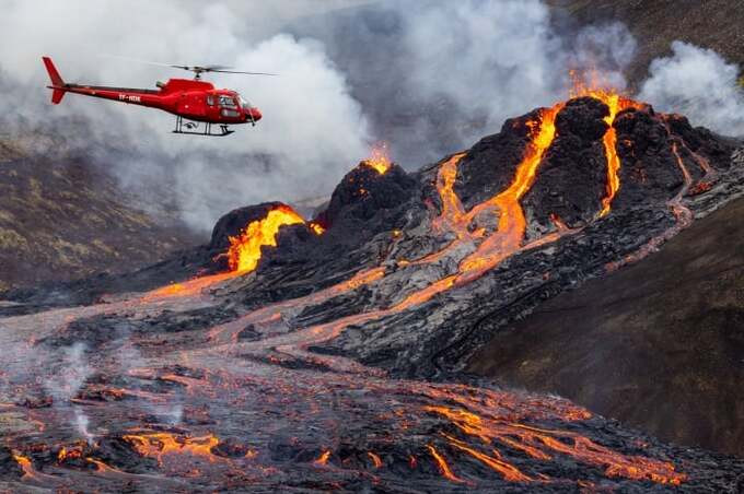 Iceland có nhiều núi lửa đến mức về cơ bản vùng đất này được xem là ngọn núi lửa khổng lồ