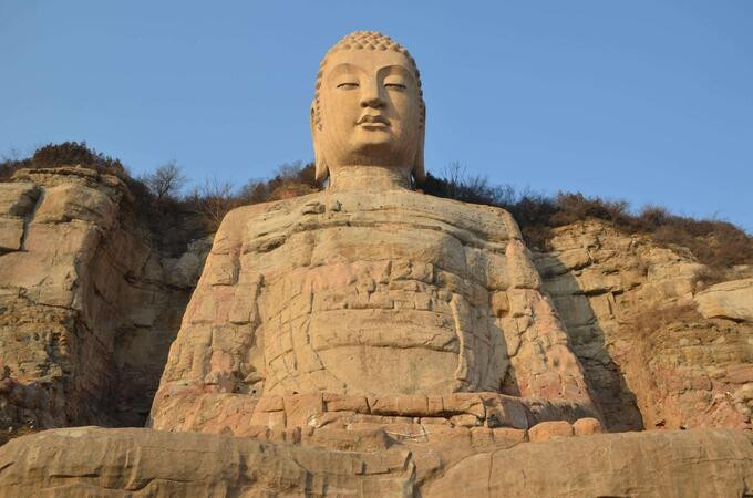 Đây là một trong nhữn bức tượng Phật được điêu khắc bằng đá sớm nhất thế giới