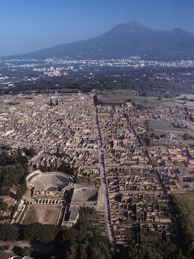 Toàn cảnh Công viên Khảo cổ Pompeii