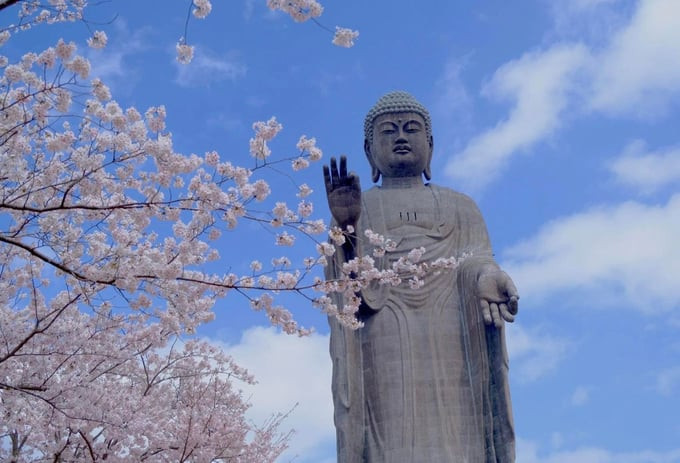 Đại Phật Ushiku Daibutsu cao tổng cộng 120m