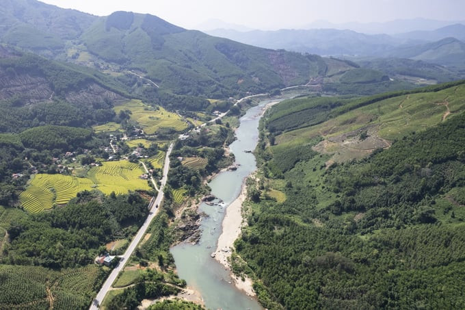 Trong hành trình rong ruổi của mình, sông Tiên Yên như làm duyên với núi rừng