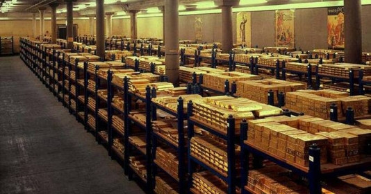 Hầu hết lượng vàng trong kho này có nguồn gốc từ thời kỳ Thế chiến II