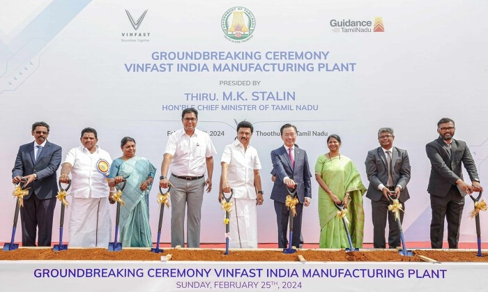 VinFast chính thức động thổ nhà máy xe điện 500 triệu USD tại Ấn Độ