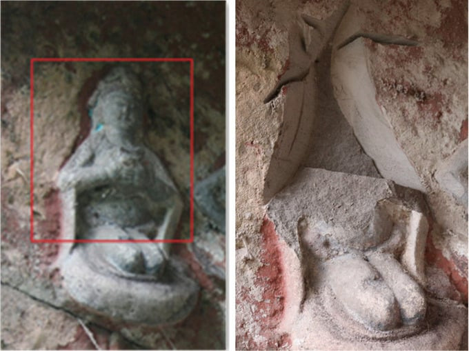 23 bức tượng Phật nghìn năm tuổi khắc trên núi đá bị đánh cắp