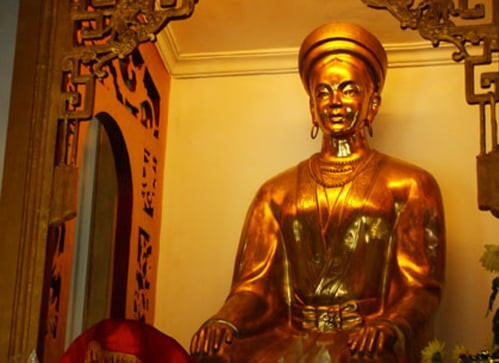 Tượng thờ công chúa Huyền Trân tại Huế (Ảnh tư liệu)