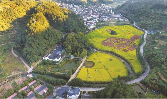 Ngôi làng được Lưu Bá Ôn thiết kế theo hình thái cực đồ âm dương