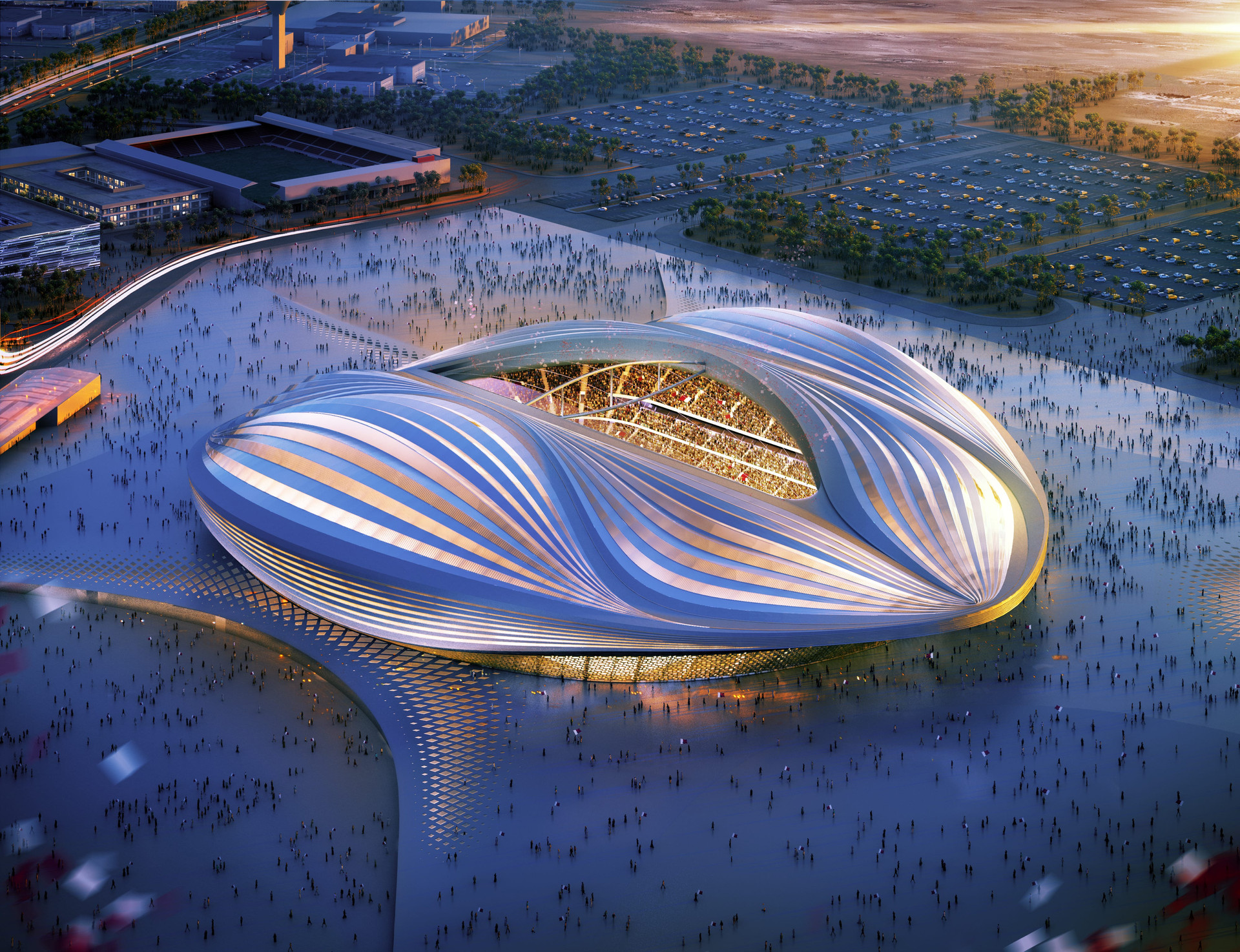 Sân vận động Al Janoub mang hình tượng cánh buồm