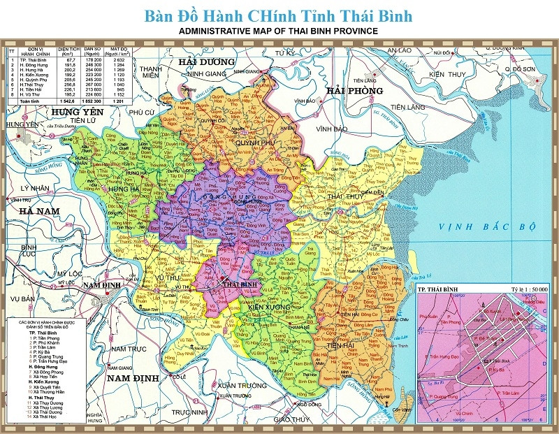 Lộ diện các xã sáp nhập vào thành phố Thái Bình trong năm sau